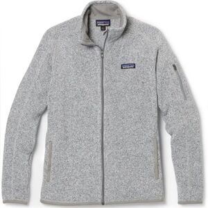 Patagonia Full Zip Sweater Fleece Light Gray